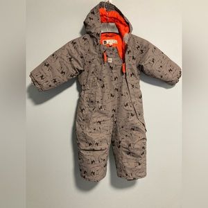 MEC, toaster bunting snowsuit, size 18M